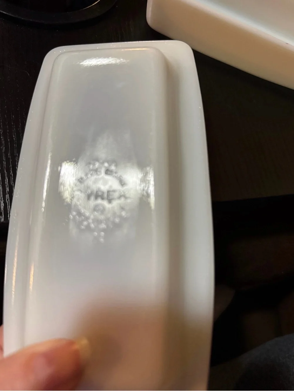 Pyrex Old Town Blue Butter Dish
